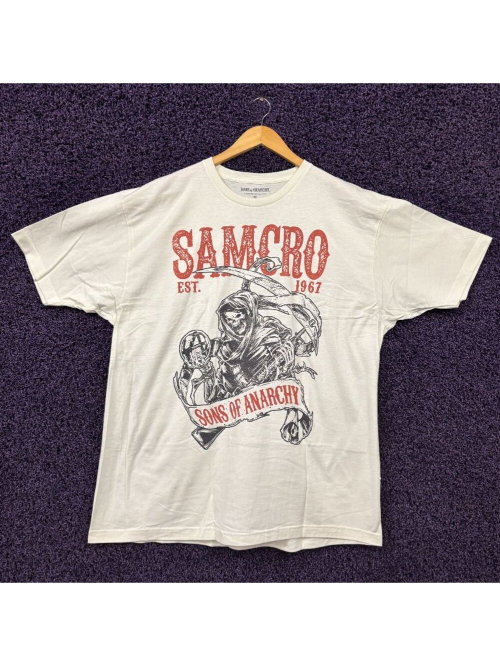 SAMCRO est 1967 Sons of Anarchy Biker TV Series T-Shirt XXL